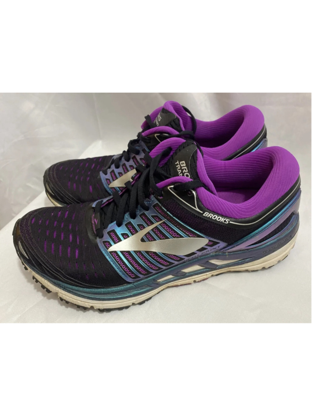 Brooks Transcend 5 Women's Size 8.5 Black Purple 1202631B023 Running Shoes